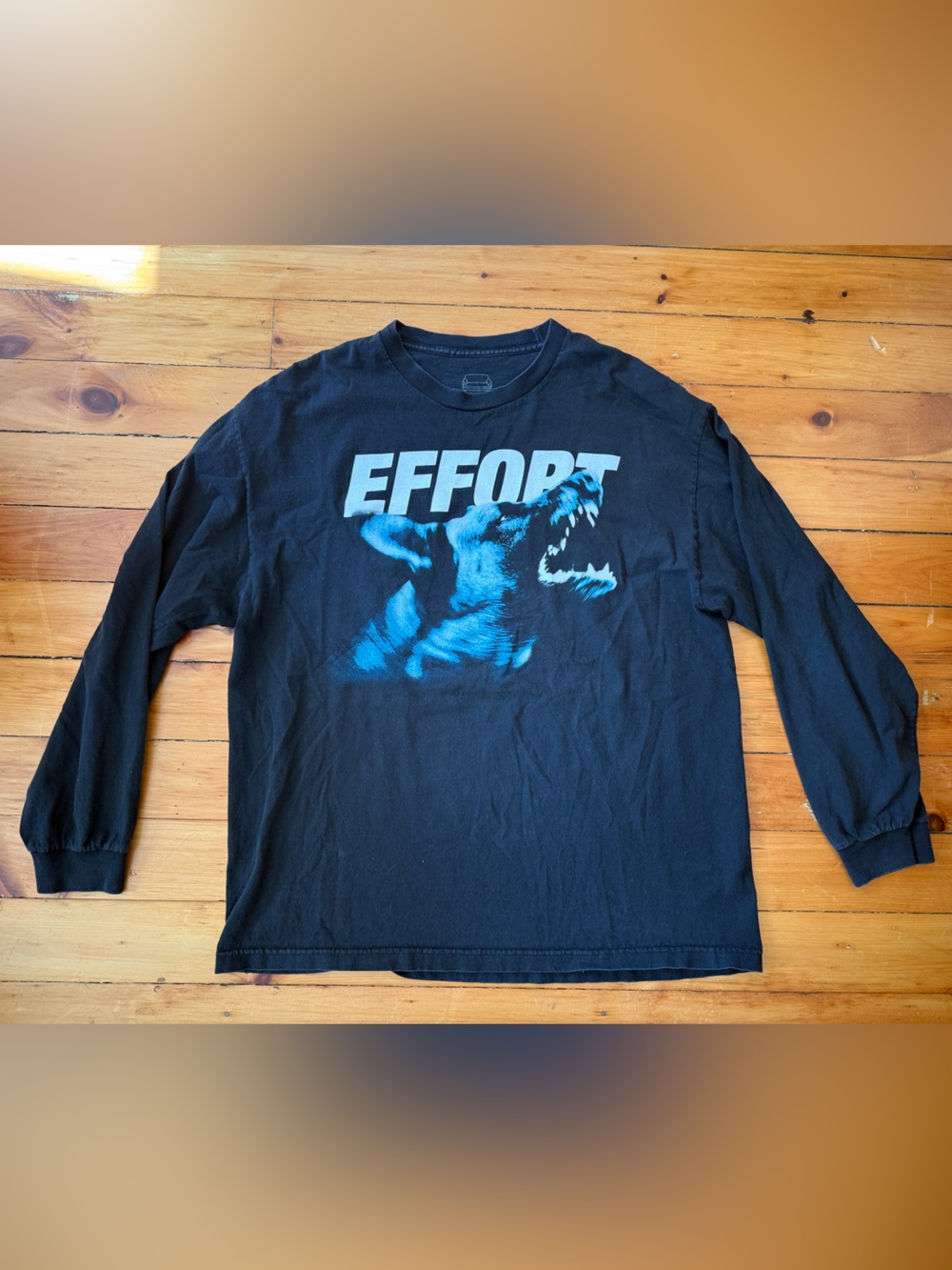 Brock Hampton long sleeve black tee Large Effort Dog. 100% Cotton